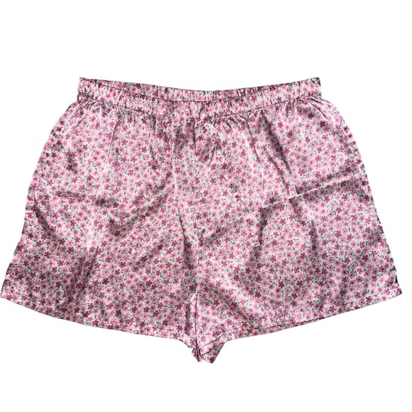 Victoria's Secret Pink🌸Floral Button Down Sleeveless Shorts Pajama Set Large - Picture 2 of 10